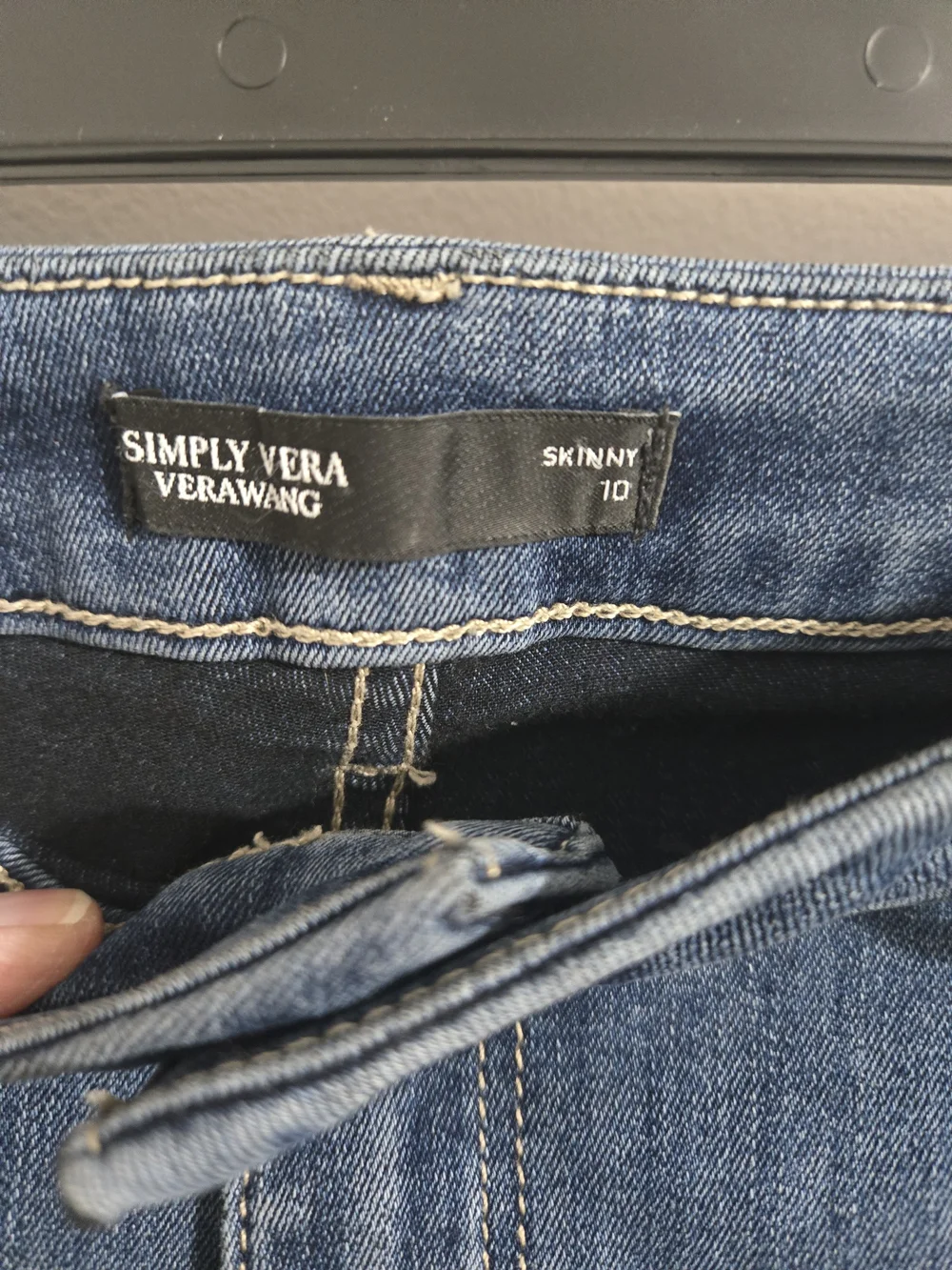Simply Vera Vera Wang Mid Blue Skinny Jeans
